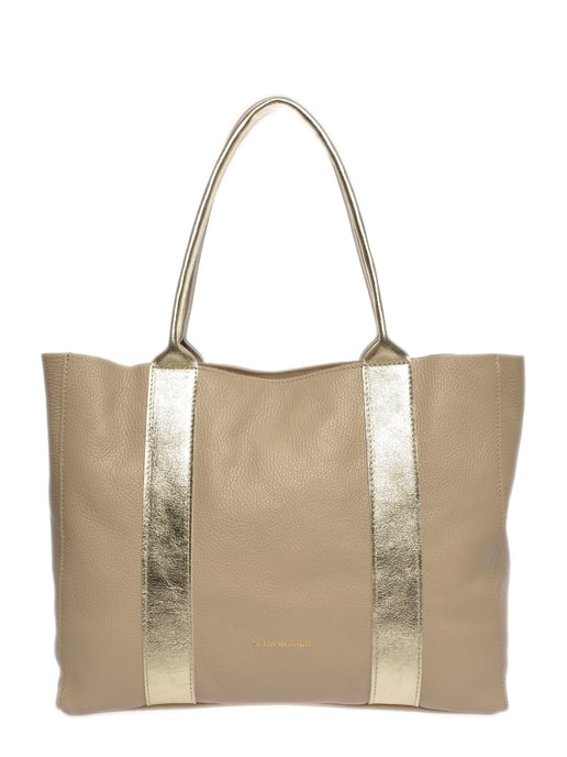 Luisa Vannini Beige Rindsledertasche - Image 1