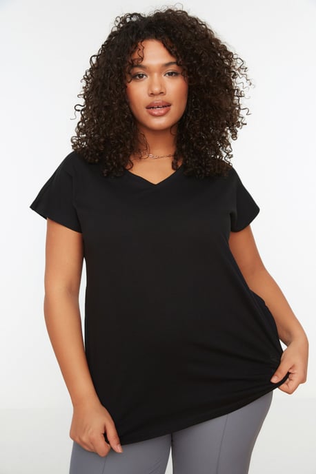 Cool Comfort Plus Size T-Shirt in Schwarz - Image 2