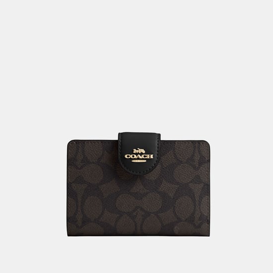 Medium Corner Zip Wallet in Signature Canvas - Image 1