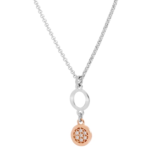 Orphelia 'Maite' Damen 925 Sterling Silber Set: Kette + Armband + Ohrringe - Silber/Rosé SET-7376 - Image 4