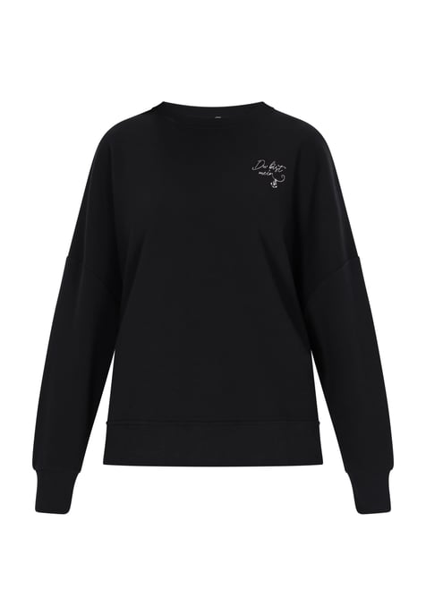 Dreimaster Sweatshirt Damen schwarz - Image 1
