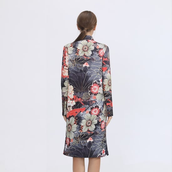 Hemdkleid mit floralem Makrodruck - Image 3