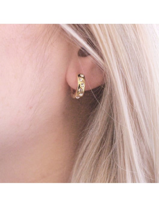 Joy Ohrringe - Gold und Kristall - Image 2