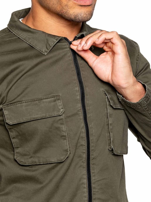 Enzo | Herren Cargo-Trainingsanzug mit Shorts Set - Khaki - Image 5