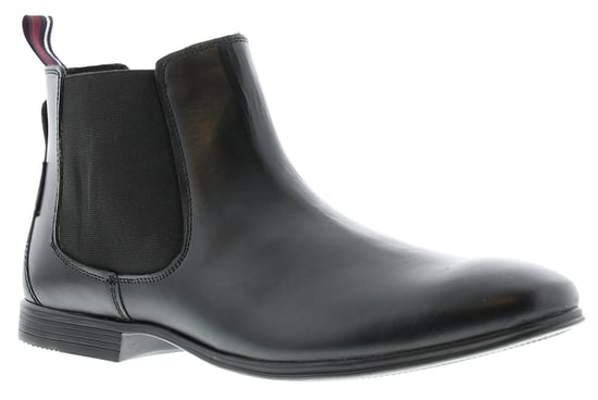 Ben Sherman lombard leather Mens Desert Boots black