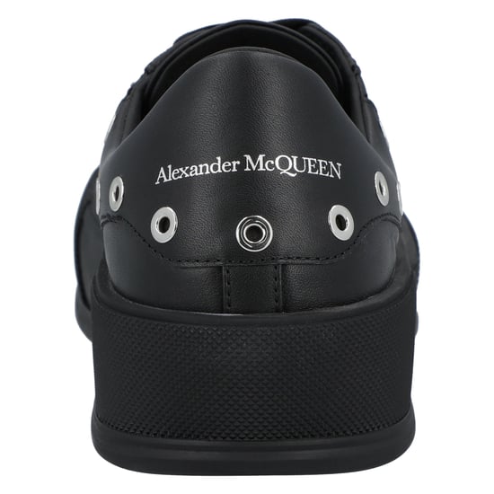 Alexander McQueen Herren Deck Plimsoll in Schwarz/Silber - Image 3