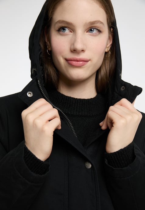Dreimaster Wintermantel Damen schwarz - Image 5