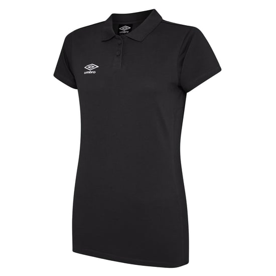 Umbro Womens/Ladies Club Essential Polo Shirt (Schwarz/Weiß) - Image 1