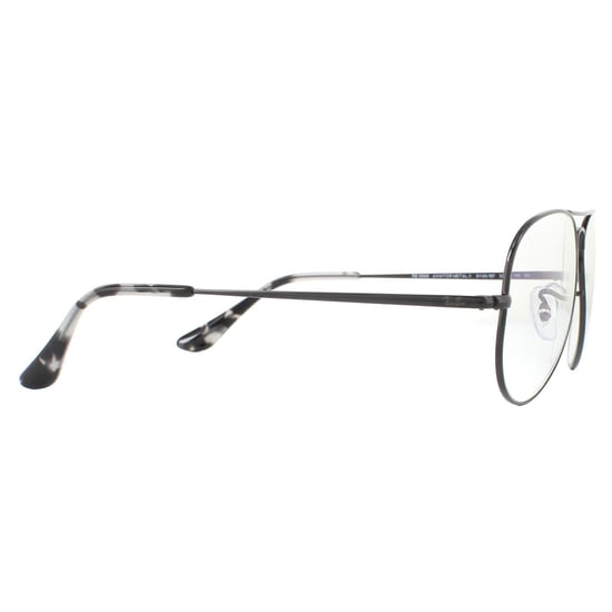 Ray-Ban Aviator Unisex Black Clear Blue Light Filter Sunglasses