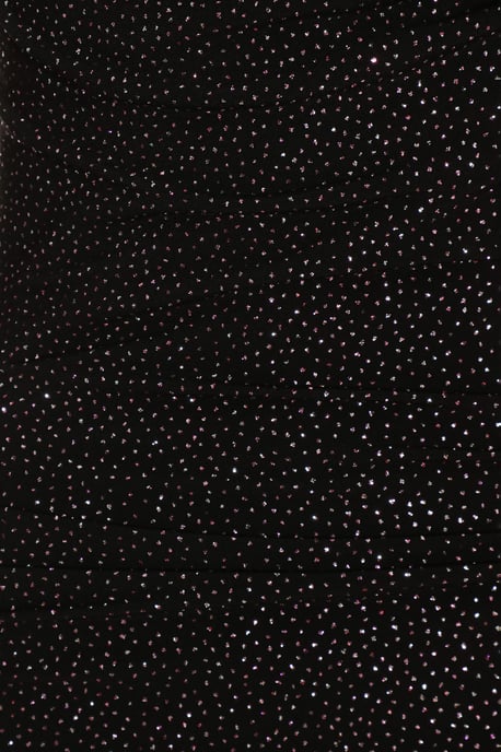 Black Glitter Ruched Bodycon Mini Dress