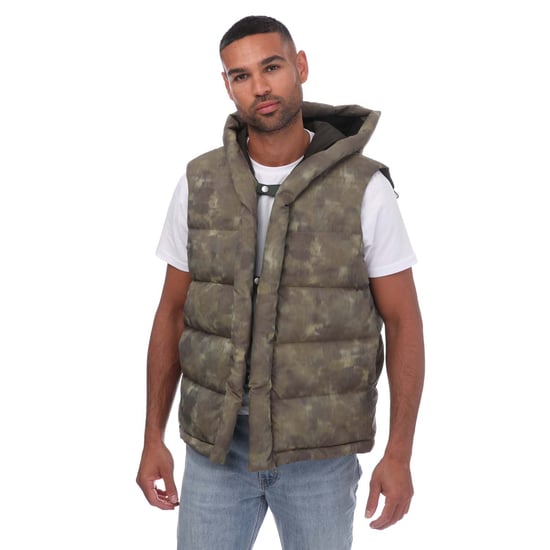 Men's Armani Sustainable Collection Gilet in Camo