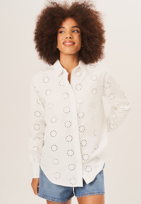 Cotton Embroidered Long Sleeves Shirt
