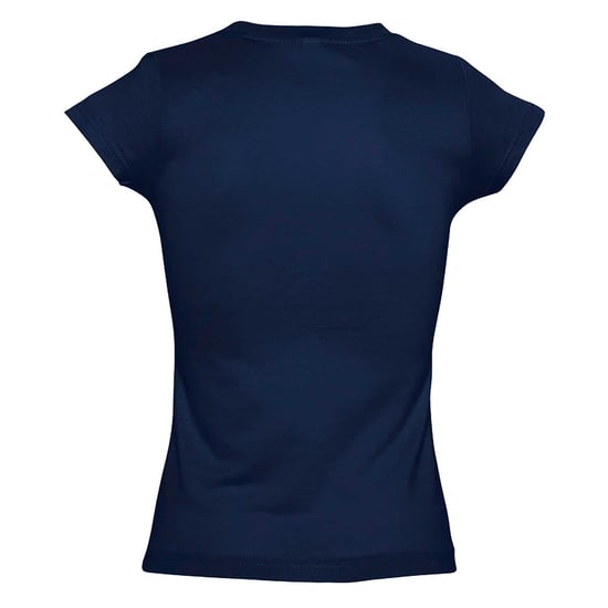 SOLs Womens/Ladies Moon V Neck Kurzarm T-Shirt (French Navy) - Image 2