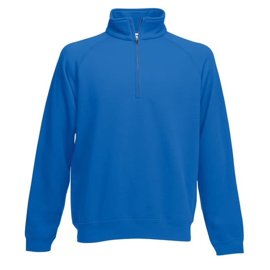 Fruit Of The Loom Herren Premium 70/30 Zip Neck Sweatshirt (Königsblau) - Image 1