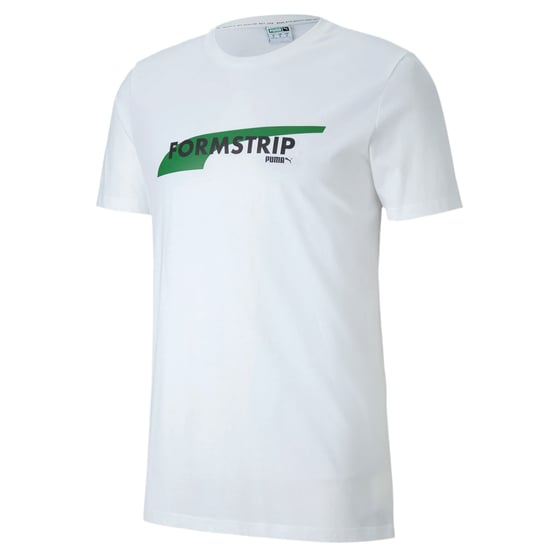 Puma Club Mens Tee Graphic Logo Casual T-Shirt White Top 597335 02