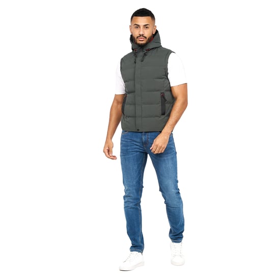 Crosshatch - "Kampleys" Weste für Herren (Tiefes Olivgrün) - Image 3