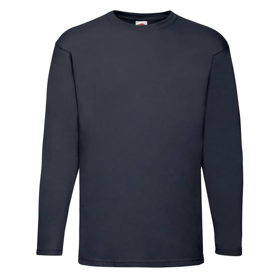 Fruit of the Loom - "Valueweight" T-Shirt für Herren/Damen Unisex Langärmlig (Marineblau) - Image 1