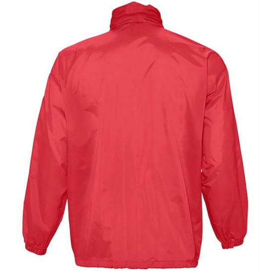 SOLS Unisex Surf Windbreaker Leichtgewichtige Jacke (Rot) - Image 2