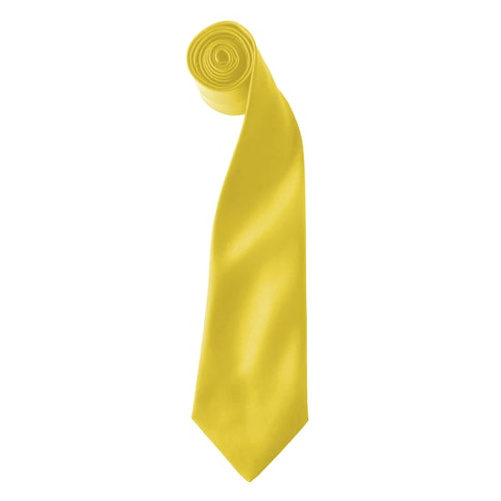 Premier Colours Herren Satin Clip Krawatte (2er Pack) (Sonnenblume) - Image 1