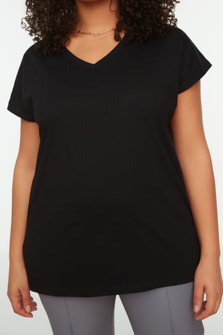 Cool Comfort Plus Size T-Shirt in Schwarz - Image 3