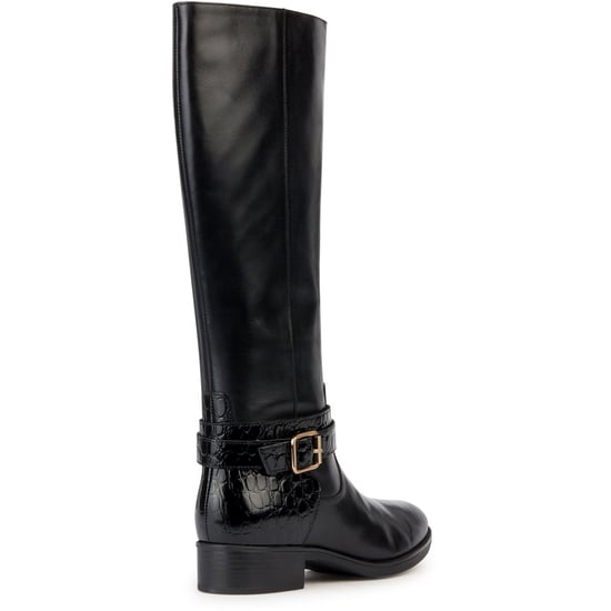 Geox D Felicity Leder Women's Schwarz Stiefel - Image 2