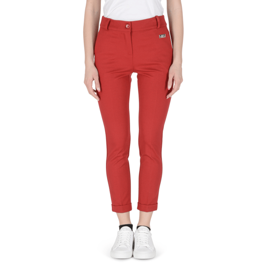 19V69 Italia Womens Trousers Red LEA PR RED