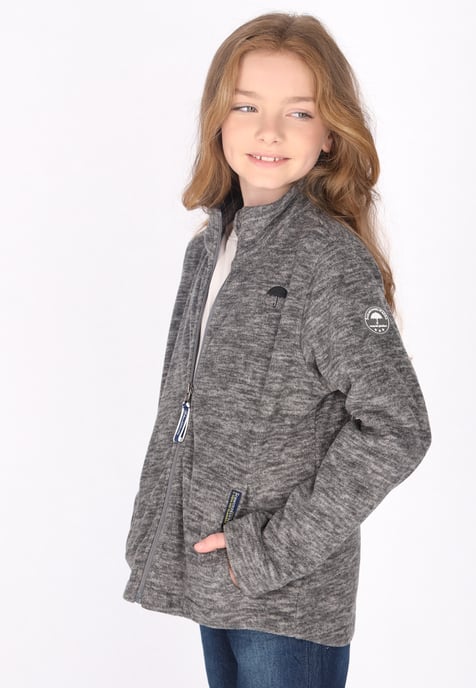 Schmuddelwedda Fleecejacke Mädchen (Kids) grau melange - Image 3