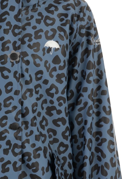 Schmuddelwedda Regenjacke Mädchen Blau Grau Schwarz Leo - Image 3