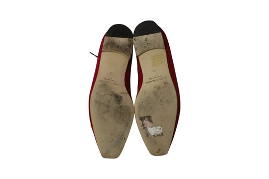 Manolo Blahnik Witney Brogues aus pinkem Wildleder - Image 5