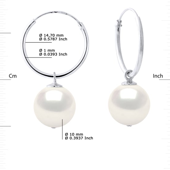 DIADEMA - Earrings - White Gold
and Real Freshwater Pearls