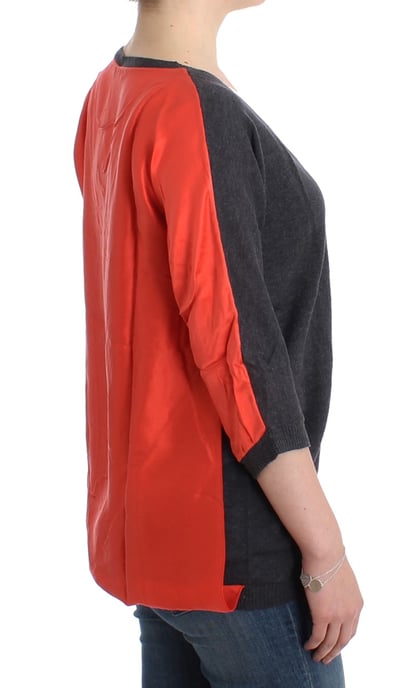 Costume National Pull à manches courtes gris pour femmes - Image 4