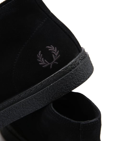 Boots Hawley Chukka daim Fred Perry Pour Homme en Noir - Image 6
