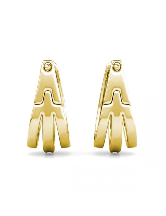 Aurielle Reif-Ohrringe - Gold und Kristall - Image 5