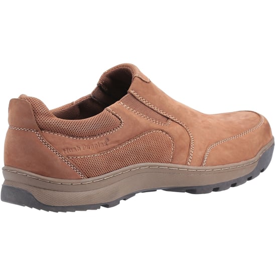 Hush Puppies Herren Jasper Nubuck Leder Slip On Schuh (Tan Nubuck) - Image 2