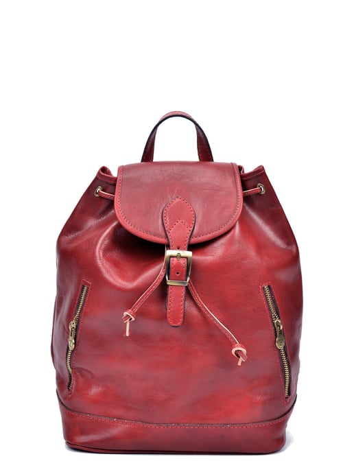 Anna Luchini SS22 AL 3053 Rouge Cuir de vachette Sac - Image 1
