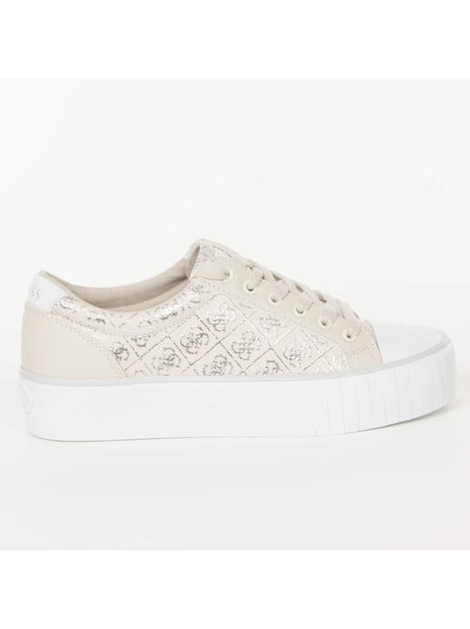 Guess Damen-Sneaker mit Logo, Größe 4G, Silber - Image 4