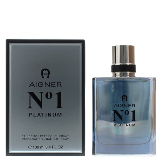 Aigner No 1 Platinum Eau de Toilette 100ml Spray For Him - Men's EDT New