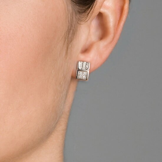 Orphelia Ohrstecker für Damen, 925 Sterlingsilber, Silber ZO-5902 - Image 4