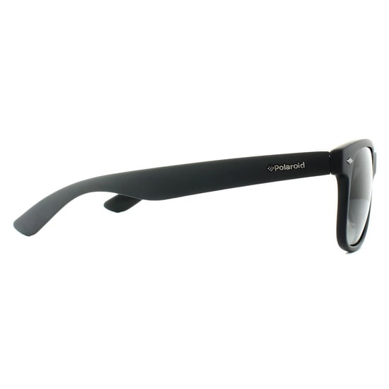 Polaroid Rectangle Unisex Matt Black Smoke Grey Gradient Polarized Sunglasses
