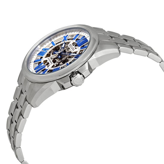 Bulova Classic Automatic Silber Herren Armbanduhr 96A187 - Image 3