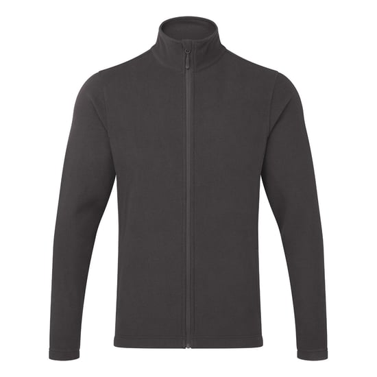 Premier Mens Recyclight Fleece-Jacke mit durchgehendem Reißverschluss (dunkelgrau) - Image 1