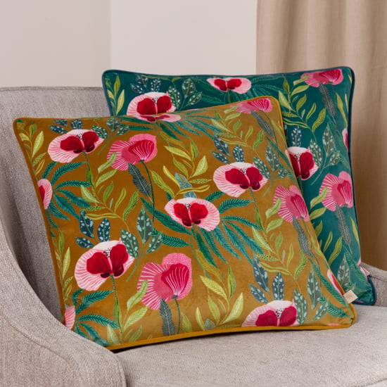 Wylder House Of Bloom Poppy Piped Cushion