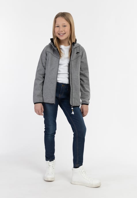 Schmuddelwedda Funktionsjacke Mädchen grau melange - Image 2