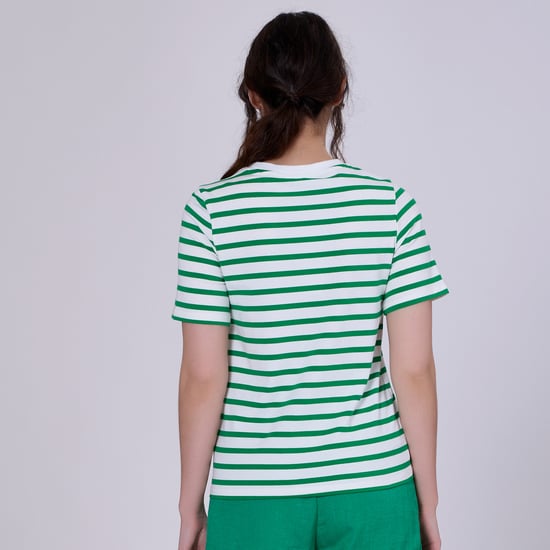 Gestreiftes T-Shirt aus Baumwolle - Image 4