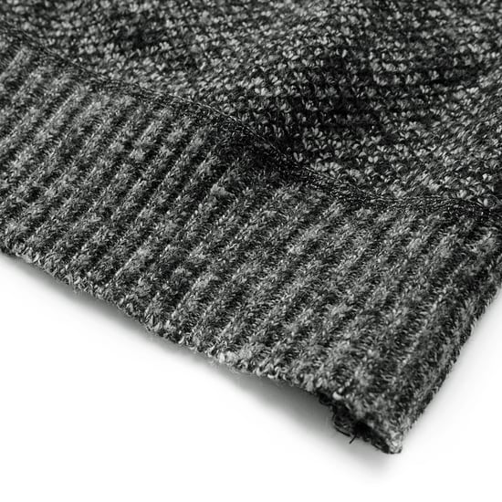 Herren Strickjacke mit Zwei Taschen Knopf Stehkragen Strickjacke für den Winter Dunkelgrau - Image 5