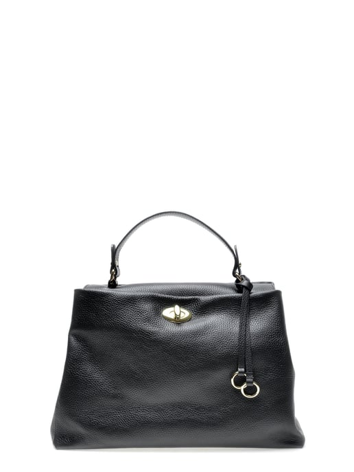 Luisa Vannini SS22 LV 1782T Noir Cuir de vachette Sac - Image 1