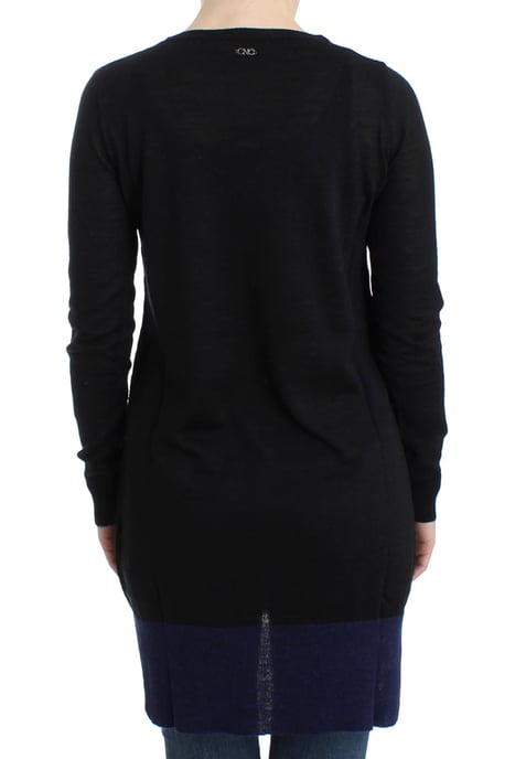 Costume National Pull léger noir à col en V pour femmes - Image 6