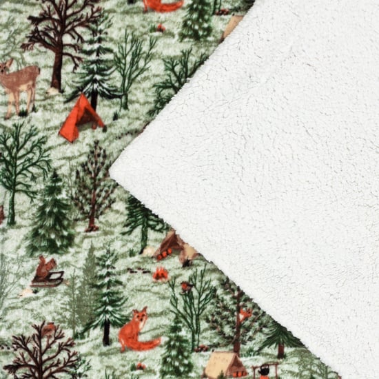 furn. Lodge Holz Sherpa-Fleece-Decke - Image 6