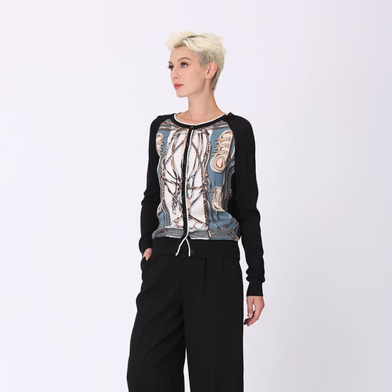 Vorne bedruckte Strickjacke - Image 2