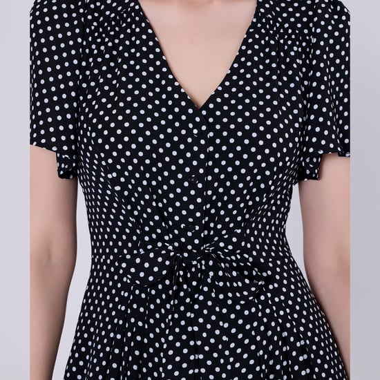 Ausgestelltes Hemdkleid mit Tupfen - Image 6
